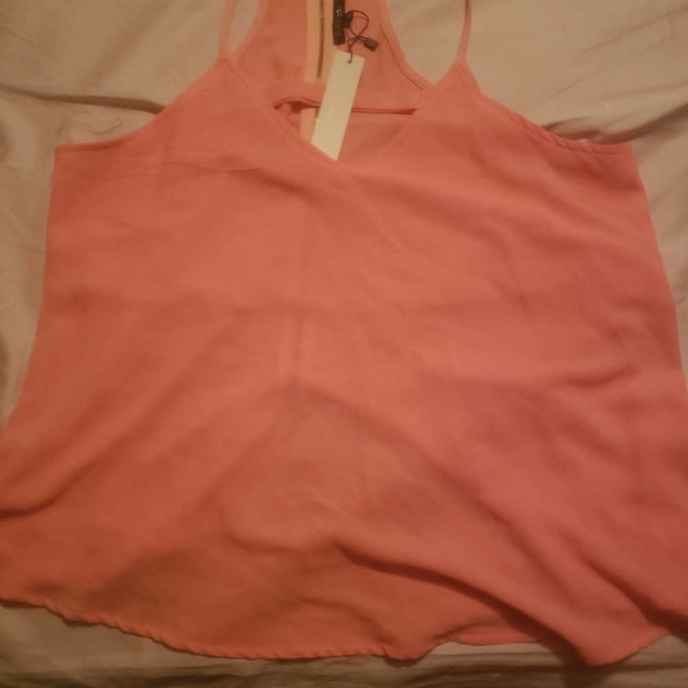 Peach/ Coral Tank top/spaghetti strap shirt